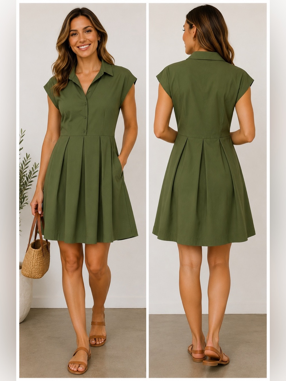 Modern Works Shirt Dress NWT